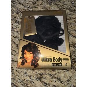 Zury Ultra Body Quattro 100% human hair extensions in color 1B,